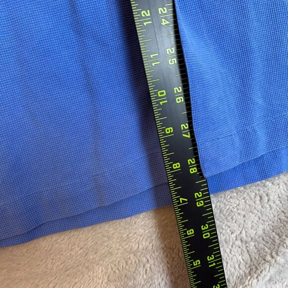 Toscano Mens Shirt XL Blue 100% Silk Short-Sleeve Button-Up - Picture 3 of 12